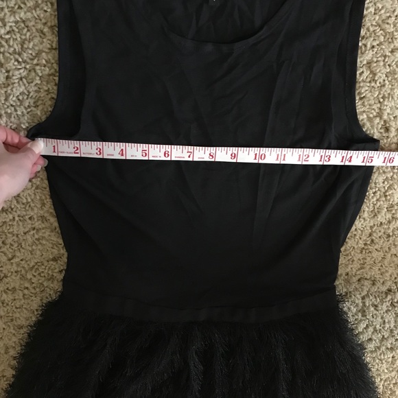 W by Worth Black dress with frill bottom - Picture 6 of 7